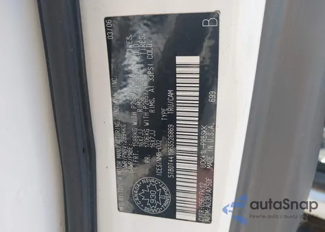 2006 Toyota Tundra V8 from USA, damaged, VIN 5TBDT44196S526869